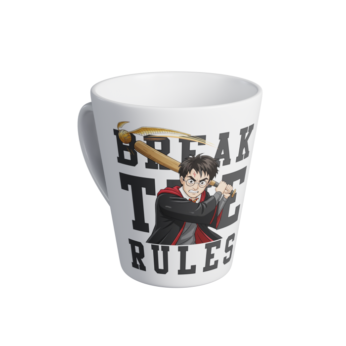 Чашка "Break the rules" форма "Лате"